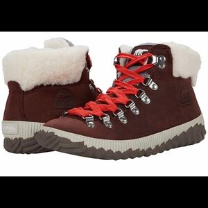 NWT Sorel Out N About Plus Conquest boot size 7 or 9 Redwood Waterproof